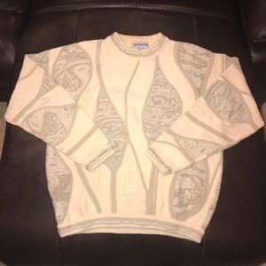 VINTAGE TOSANI Sweatshirt Large Beige Unique 90’s